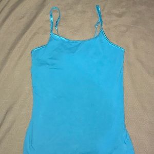 Simple blue tank top